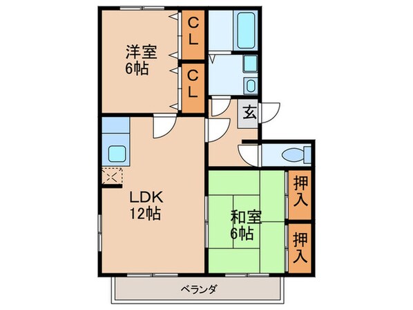 エクセル東櫛原の物件間取画像